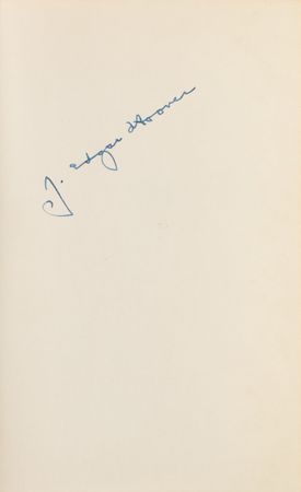 Lot #241 J. Edgar Hoover Signed Book - Image 2