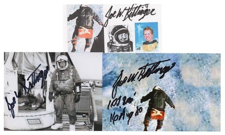 Lot #383 Joe Kittinger (3) Signed Items - Image 1