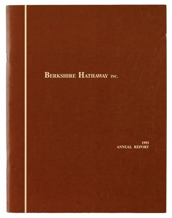 Lot #225 Warren Buffett Signed Berkshire Hathaway Report - Image 1