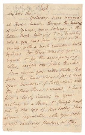Lot #482 William Wordsworth: Wordsworth exchanges books with a fellow writer: 