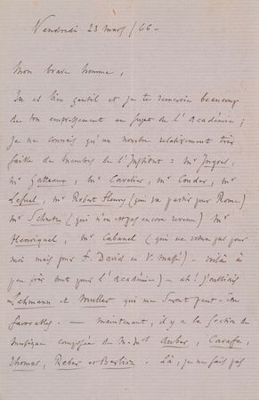 Lot #574 Charles Gounod Autograph Letter Signed - Image 1