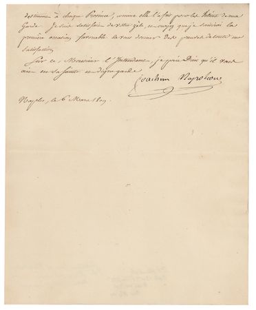 Lot #355 Joachim Murat Letter Signed - Image 3