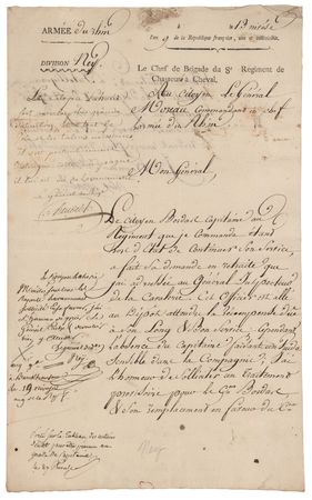 Lot #356 Michel Ney Autograph Endorsement Signed - Image 1