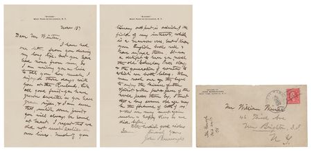 Lot #490 John Burroughs Autograph Letter Signed - Image 1