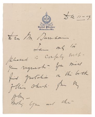 Lot #723 Billie Burke Autograph Letter Signed - Image 1