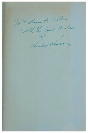 Lot #93 Herbert Hoover Signed Book - Image 2