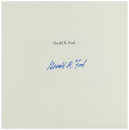 Lot #82 Gerald Ford Signed Book - Image 2