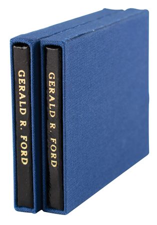 Lot #85 Gerald Ford (2) Signed Mini Books - Image 4