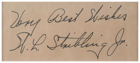 Lot #905 Young Stribling Signature and Signed Photograph - Image 2