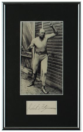 Lot #831 Bob Fitzsimmons Signature - Image 1