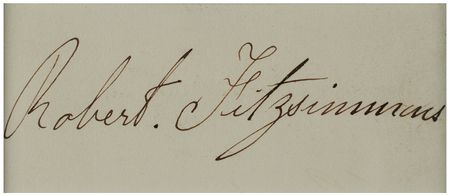 Lot #831 Bob Fitzsimmons Signature - Image 2