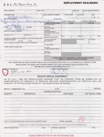 Lot #599 Beach Boys: Brian Wilson Document Signed - Image 1