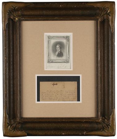 Lot #136 Thomas Lynch, Jr. Signature - Image 1