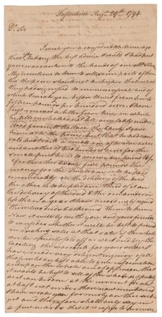 Lot #143 John Witherspoon Letter Signed - Image 1