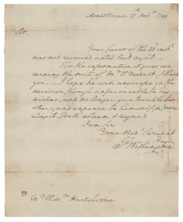 Lot #2 George Washington Autograph Letter Signed - Image 1