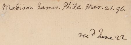 Lot #10 James Madison Autograph Letter Signed to Thomas Jefferson - Image 3