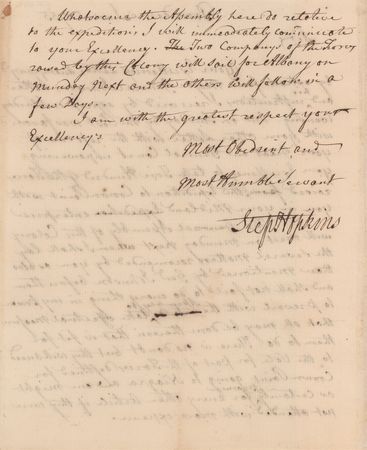 Lot #134 Stephen Hopkins Autograph Letter Signed - Image 2