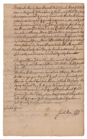 Lot #140 Richard Stockton Autograph Document Signed - Image 2