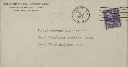 Lot #159 Albert Einstein: Critical of his own writing, Einstein forwards a letter of guidance to New York math students: 