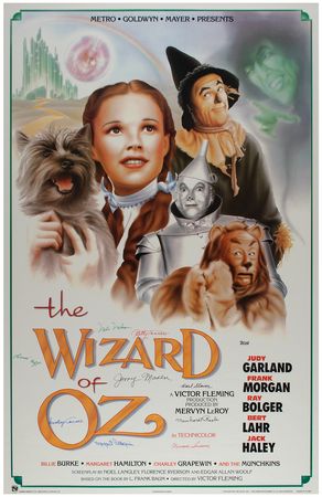 Lot #827 Wizard of Oz: Munchkins Signed Poster - Image 1
