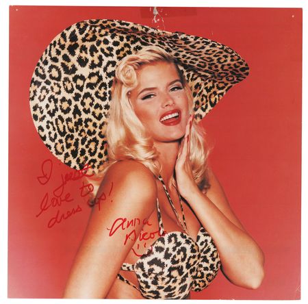 Lot #799 Anna Nicole Smith Signed Calendar Page - Image 1
