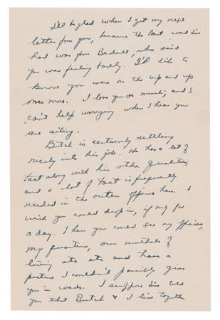 Lot #44 Dwight D. Eisenhower: Ike writes home to Mamie from London, 1942: 
