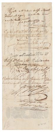 Lot #579 Gioachino Rossini Document Signed - Image 2