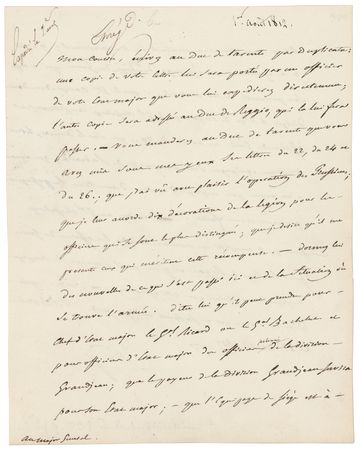 Lot #321 Napoleon Letter Signed - Image 1