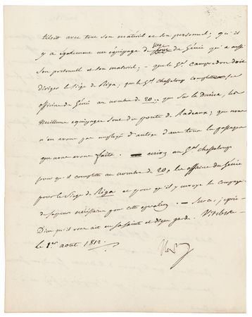 Lot #321 Napoleon Letter Signed - Image 2