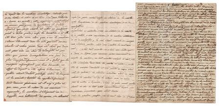 Lot #380 Joseph-Michel and Pierre Montgolfier Auotgraph Letters Signed - Image 1