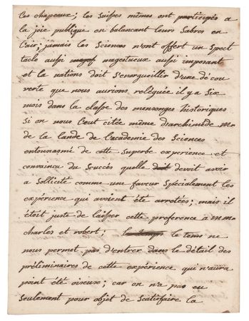 Lot #380 Joseph-Michel and Pierre Montgolfier Auotgraph Letters Signed - Image 11