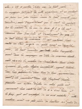 Lot #380 Joseph-Michel and Pierre Montgolfier Auotgraph Letters Signed - Image 8
