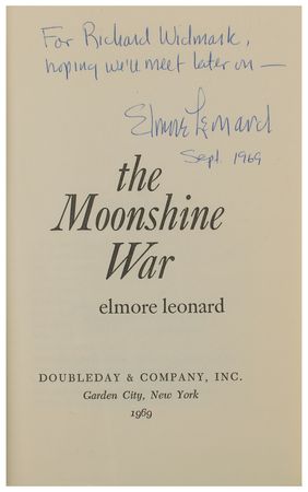 Lot #474 Elmore Leonard Signed Book - Image 2