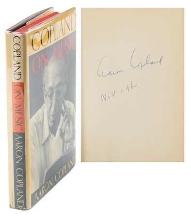 Lot #572 Aaron Copland Signed Book - Image 1