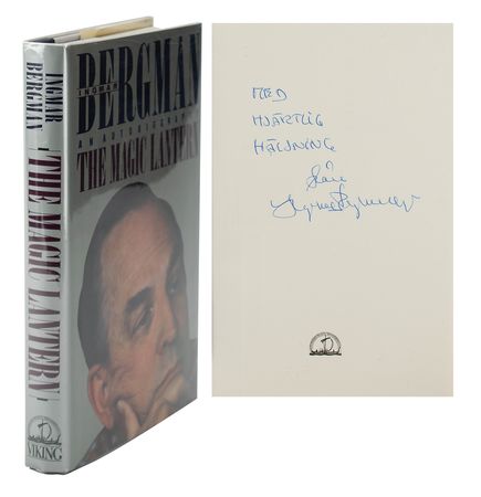 Lot #716 Ingmar Bergman Signed Book - Image 1