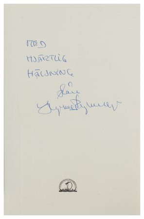 Lot #716 Ingmar Bergman Signed Book - Image 2