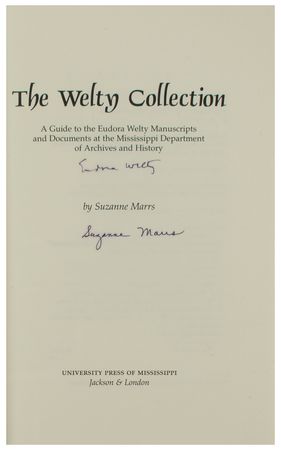 Lot #542 Eudora Welty Signed Book and Program - Image 3