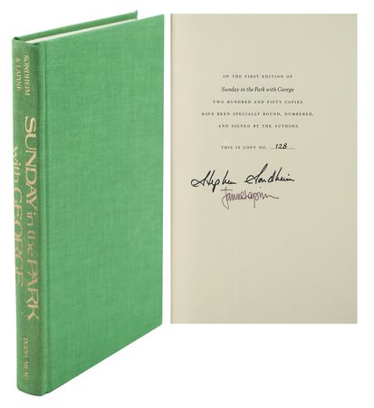 Lot #591 Stephen Sondheim Signed Book - Image 1