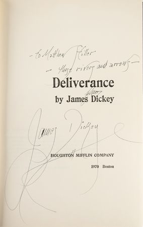 Lot #498 Deliverance: James Dickey Signed Book and Photograph - Image 2