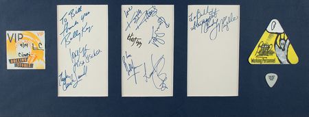 Lot #567 Rolling Stones Signatures and Guitar Pick Display - Image 2