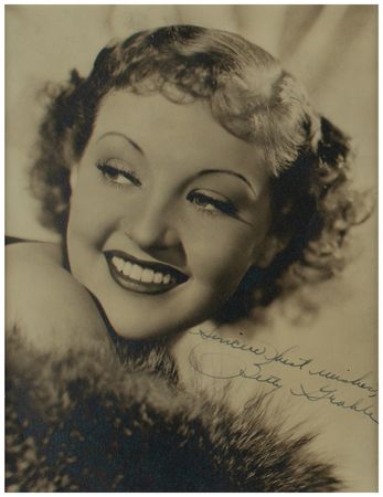 Lot #750 Betty Grable Signed Photograph - Image 2