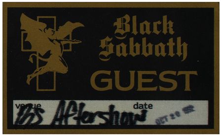 Lot #612 Black Sabbath Signed Pickguard and Ronnie James Dio Signature - Image 4