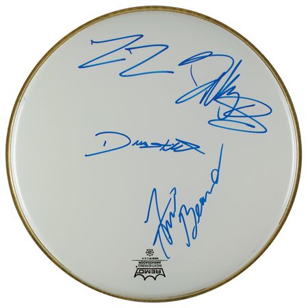 Lot #671 ZZ Top Signed Drum Head - Image 1