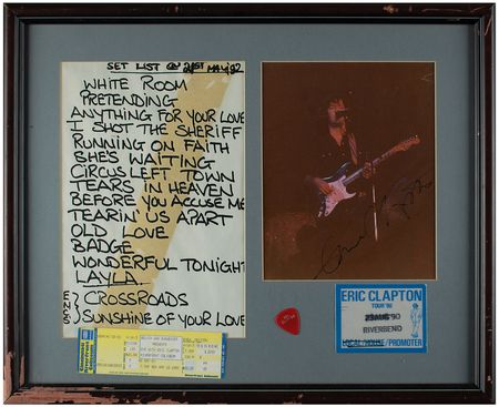 Lot #619 Eric Clapton Signed Photograph - Image 1
