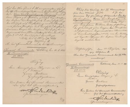 Lot #342 Paul von Hindenburg (3) Signed Items - Image 1