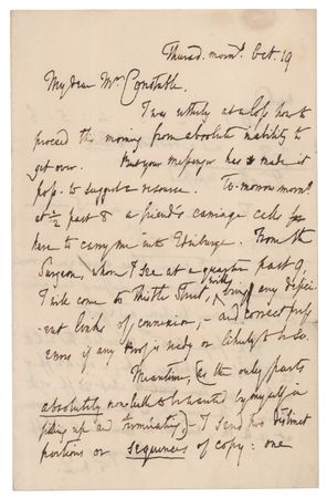 Lot #467 Thomas De Quincey Autograph Letter Signed - Image 1