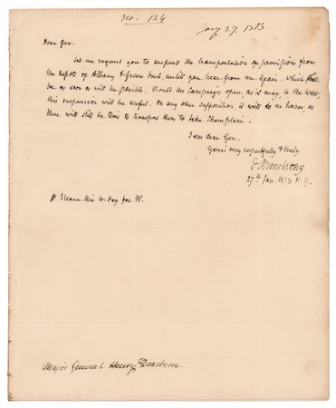 Lot #323 John Armstrong Autograph Letter Signed - Image 1