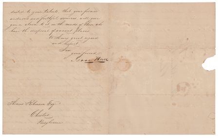 Lot #343 Isaac Hull Letter Signed - Image 2