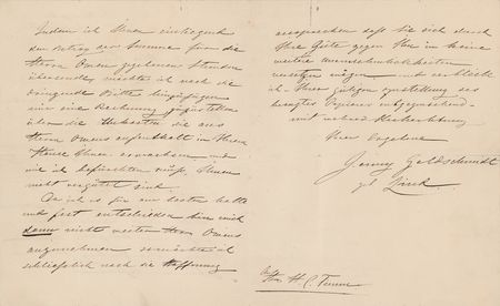 Lot #771 Jenny Lind (2) Autograph Letters Signed - Image 3