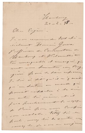 Lot #581 Pablo de Sarasate Autograph Letter Signed - Image 1